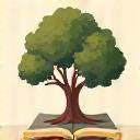 Icon representing a family tree and a legal document.