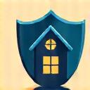 Icon of a shield protecting a house.